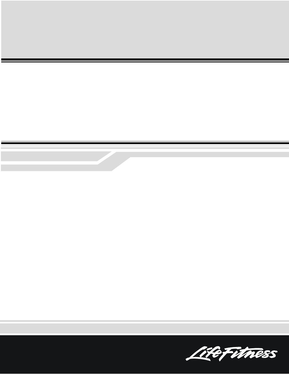 Life Fitness 95Te User Manual | 8 pages