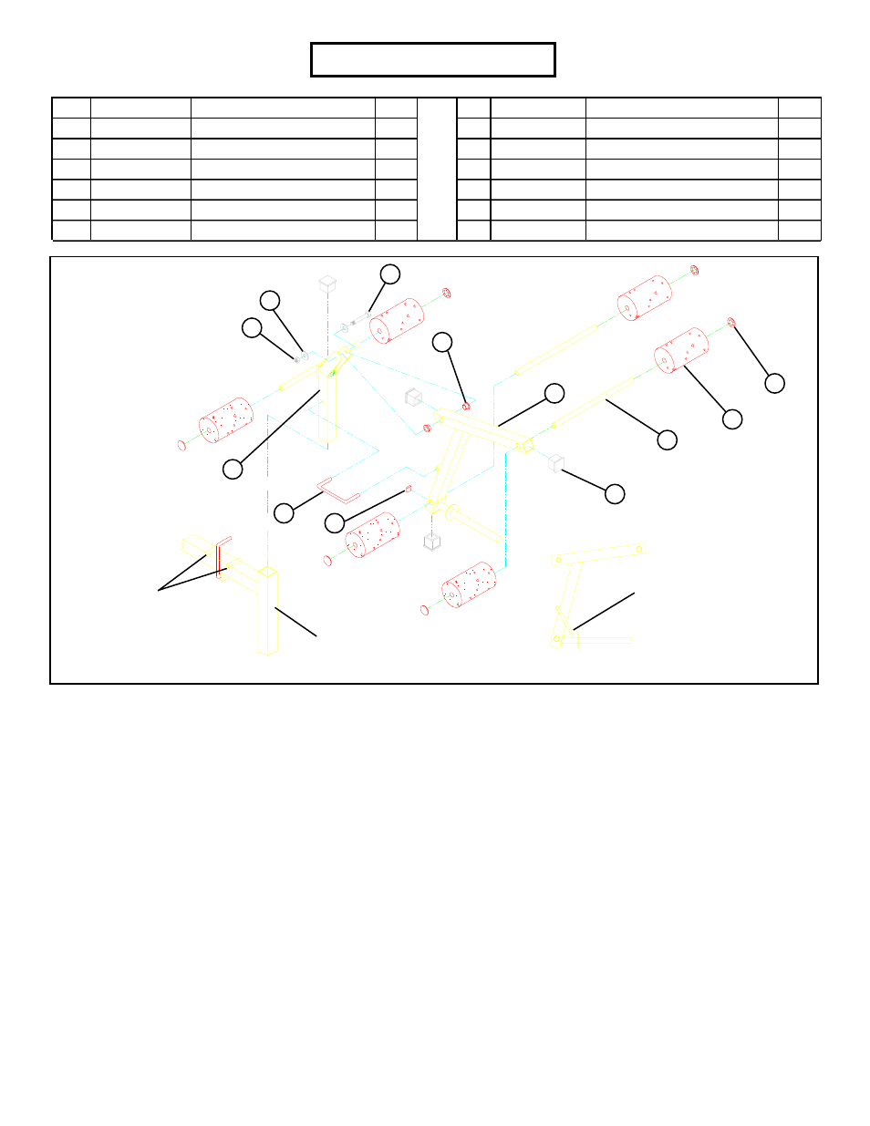 Parts list | Life Fitness 824 User Manual | Page 4 / 8