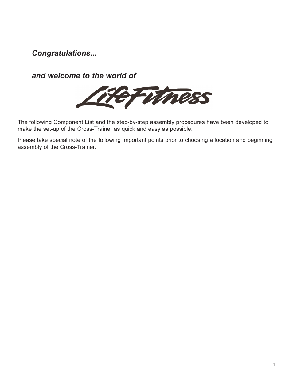 Life Fitness M051-00K61-C131 User Manual | Page 2 / 8