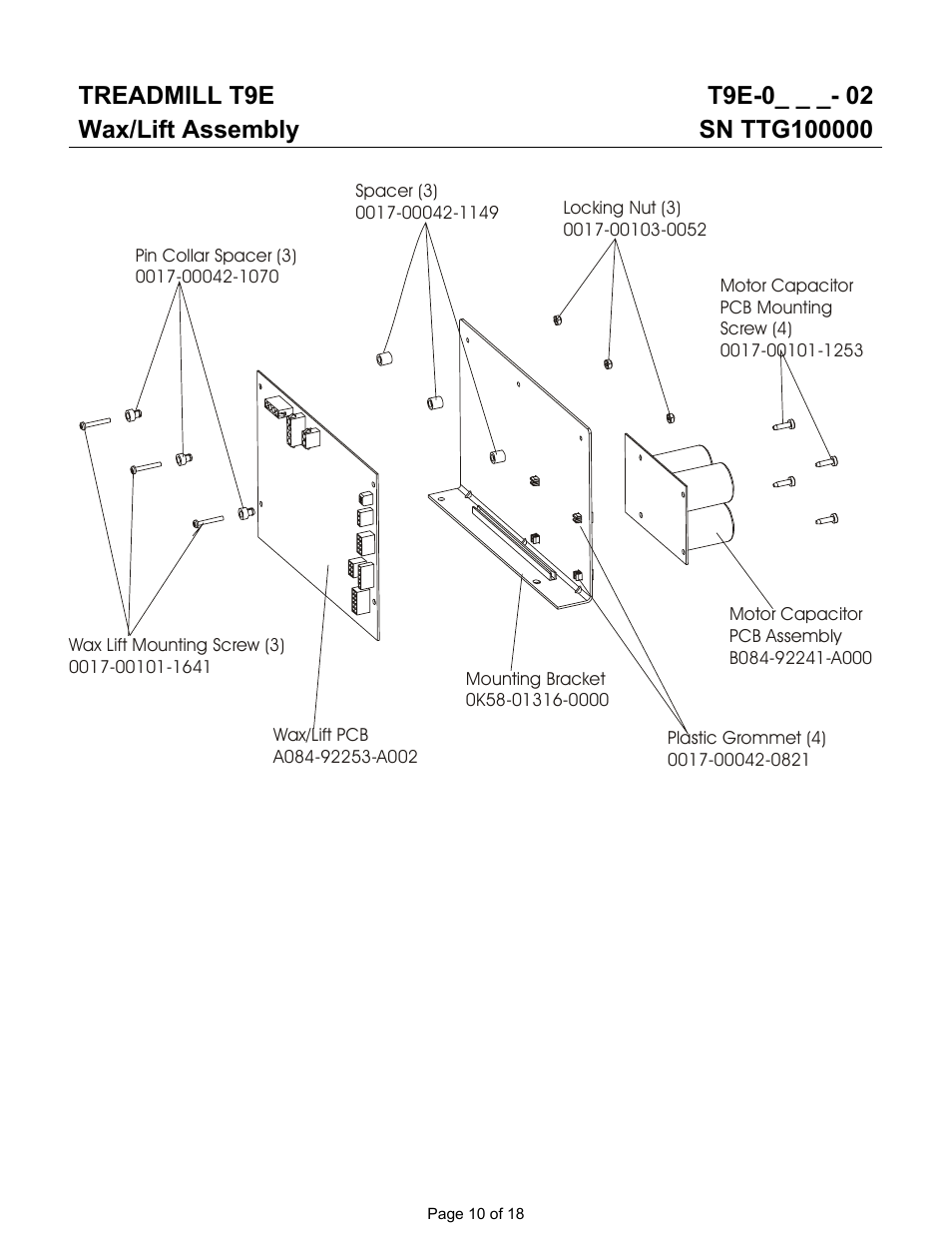 Treadmill t9e | Life Fitness T9e User Manual | Page 10 / 18
