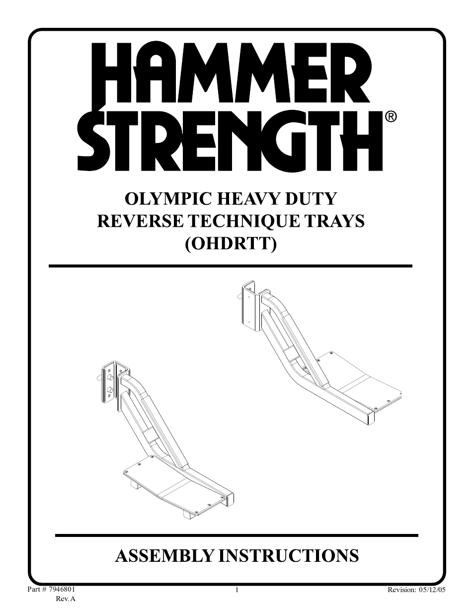 Life Fitness OHDRTT User Manual | 4 pages