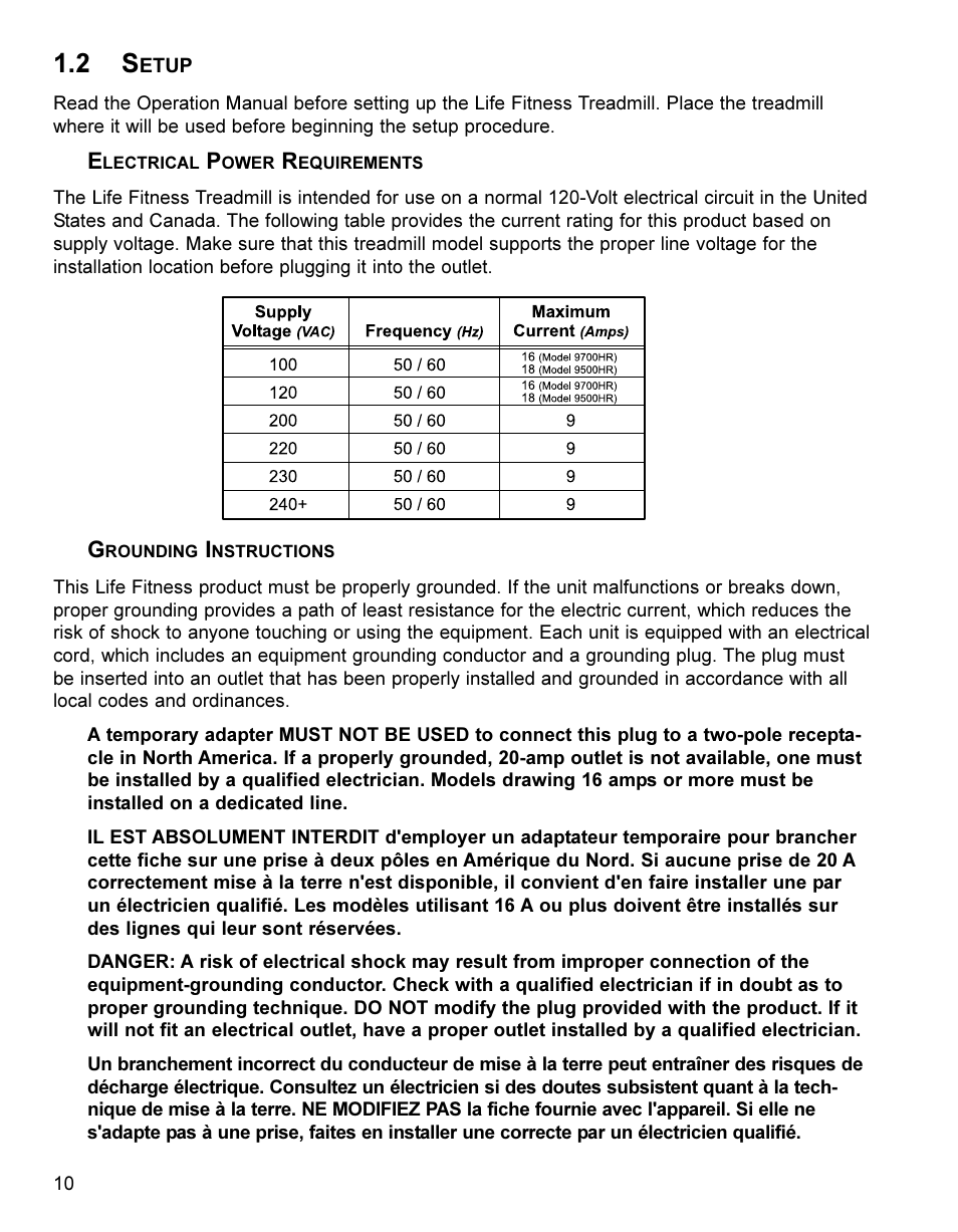 Life Fitness Treadmill User Manual | Page 10 / 47