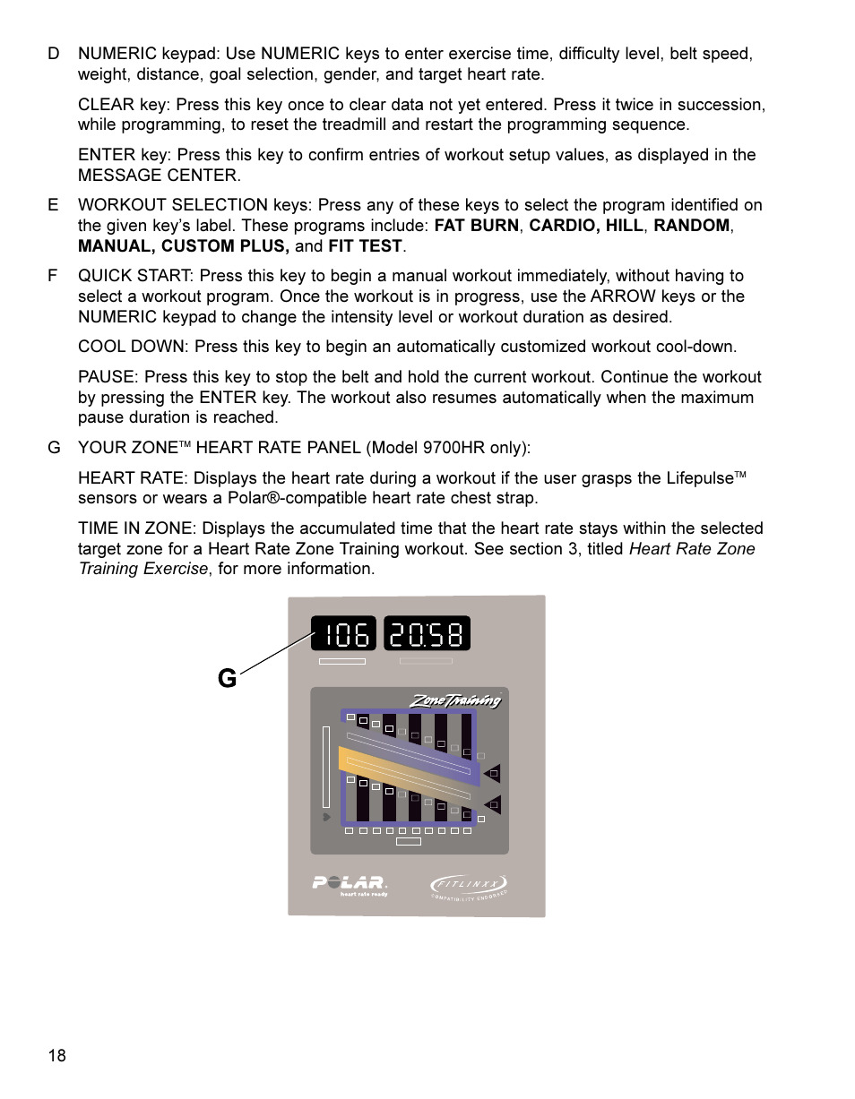 Life Fitness Treadmill User Manual | Page 18 / 47