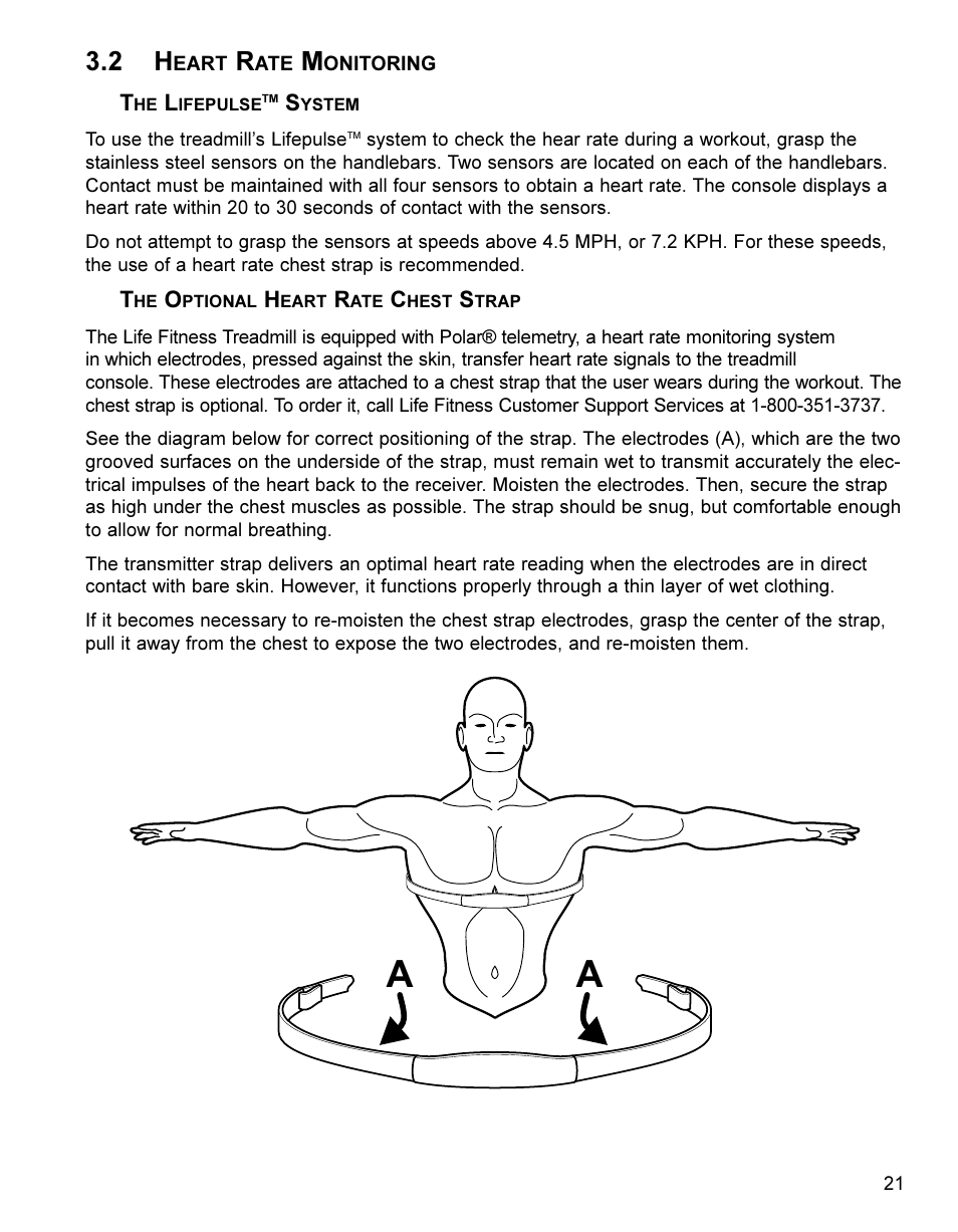 Life Fitness Treadmill User Manual | Page 21 / 47