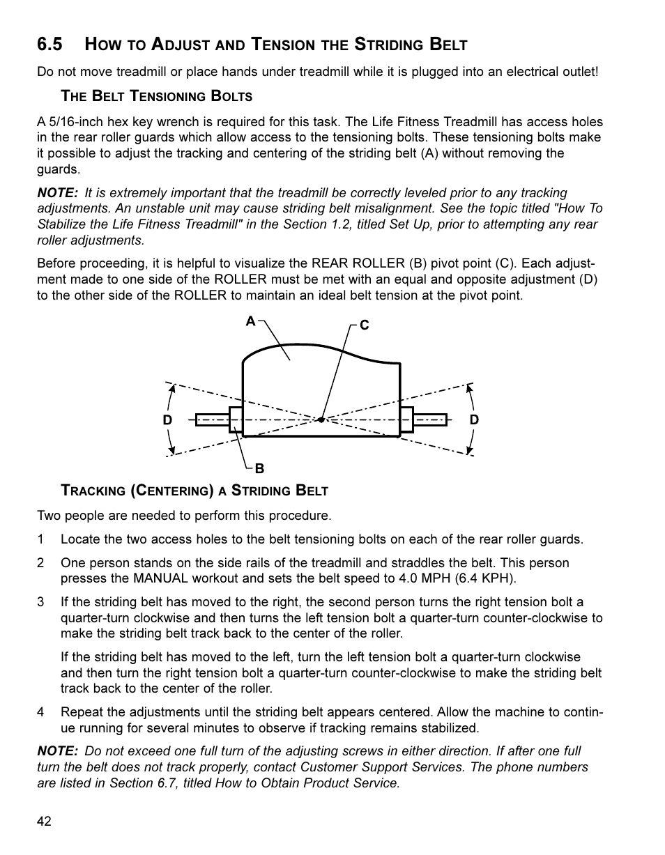 Life Fitness Treadmill User Manual | Page 42 / 47