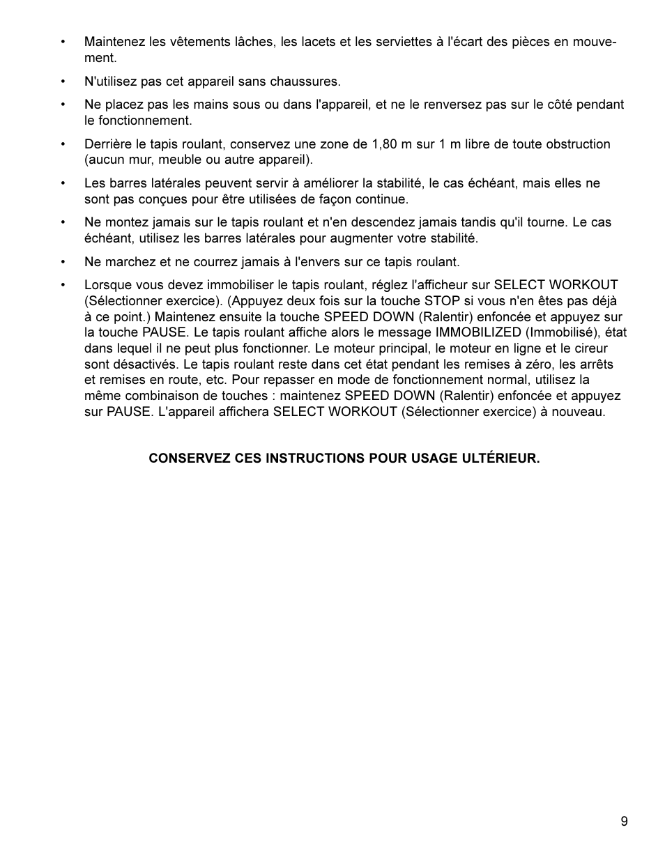 Life Fitness Treadmill User Manual | Page 9 / 47