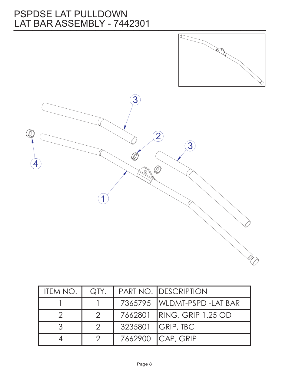 Life Fitness Pro 2 Series PSPDSE User Manual | Page 8 / 14