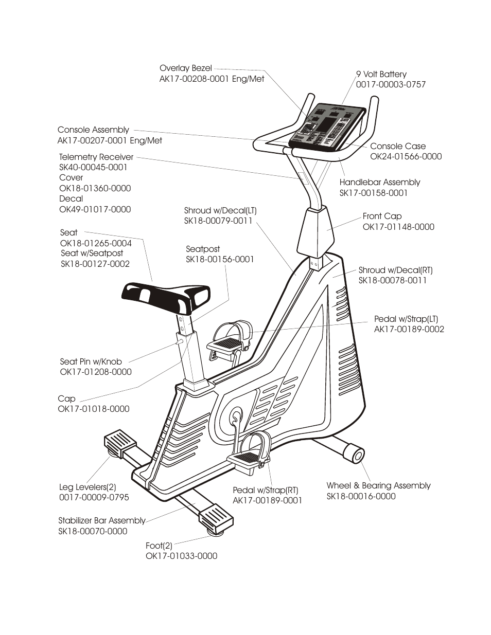 Life Fitness Exercise Bike LC-5500HR User Manual | 2 pages