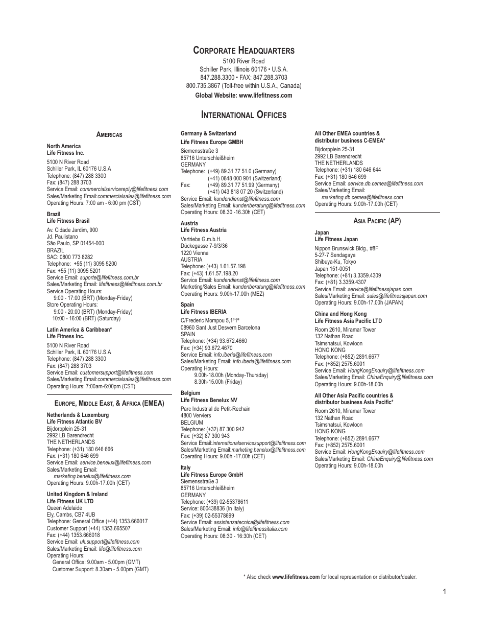Life Fitness M051-00K61-A132 User Manual | Page 2 / 42