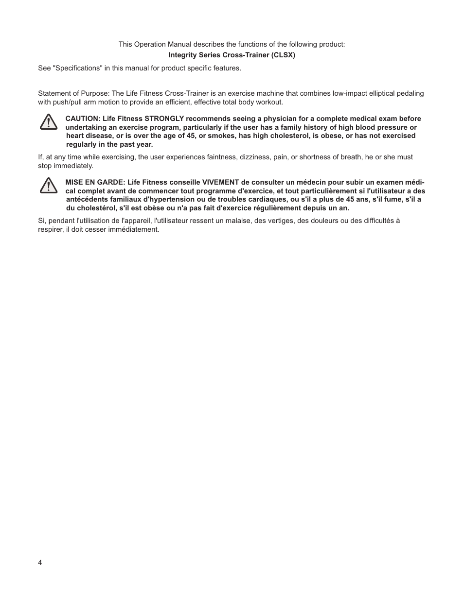 Life Fitness M051-00K61-A132 User Manual | Page 5 / 42