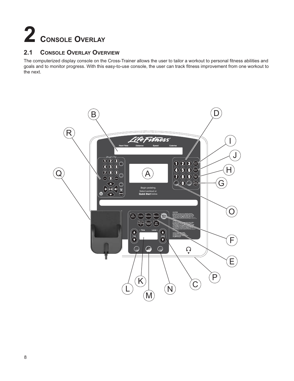 Onsole, Verlay | Life Fitness M051-00K61-A132 User Manual | Page 9 / 42