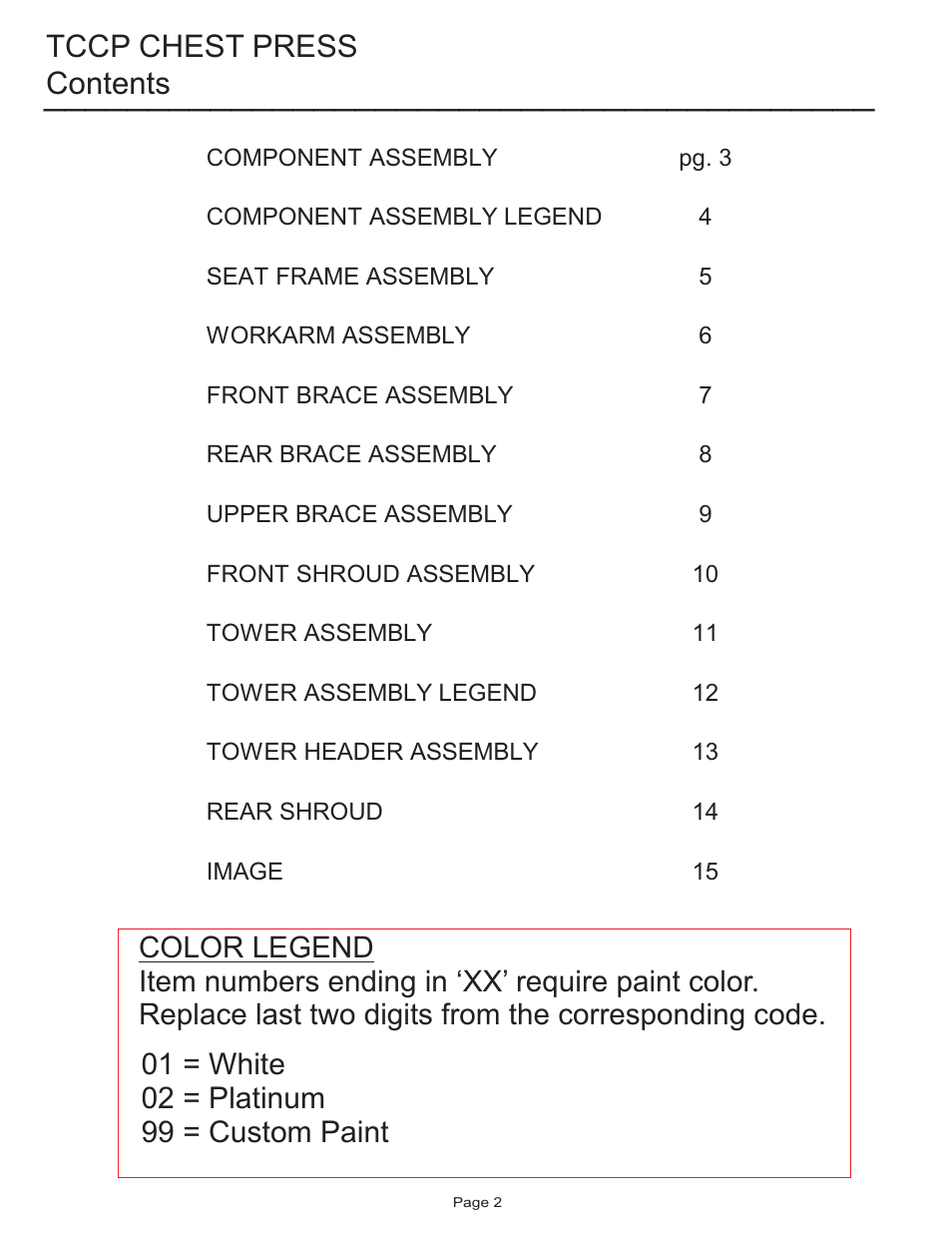 Life Fitness Circuit Series User Manual | Page 2 / 15