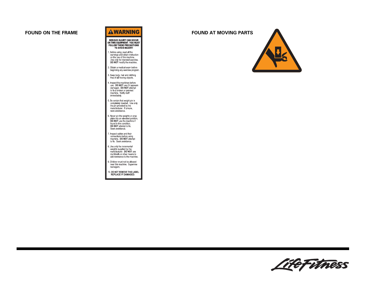 Life Fitness Arm Curl User Manual | Page 3 / 8