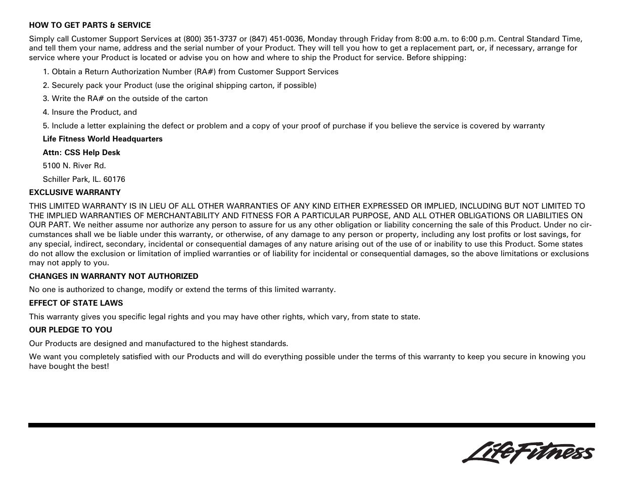 Life Fitness Arm Curl User Manual | Page 5 / 8