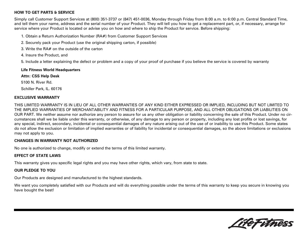 Life Fitness Olympic User Manual | Page 5 / 8