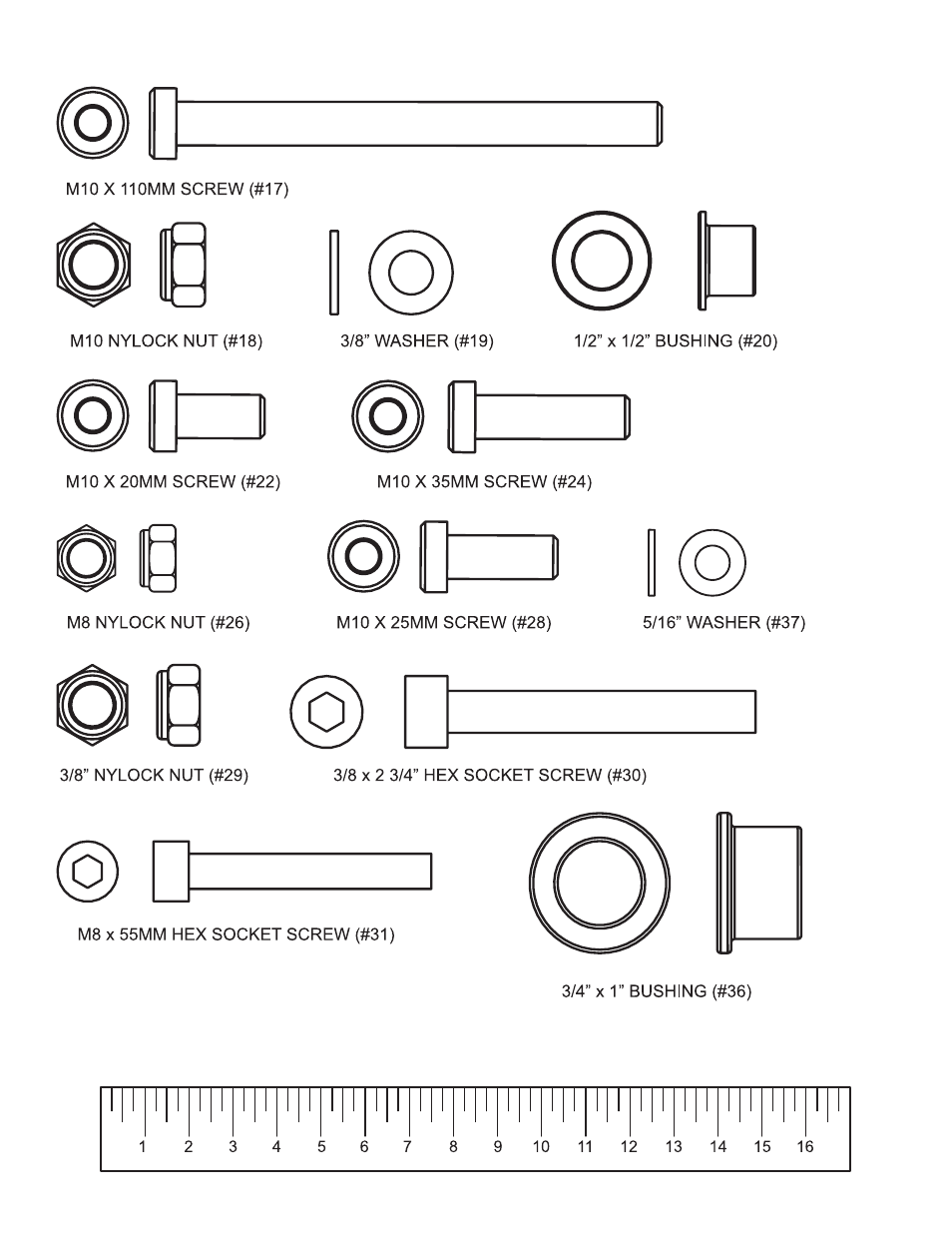 Hardware | Life Fitness LFADJ User Manual | Page 5 / 17