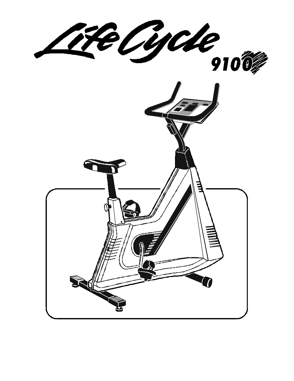Life Fitness Exercise Bike Lifecycle 9100 User Manual | 8 pages