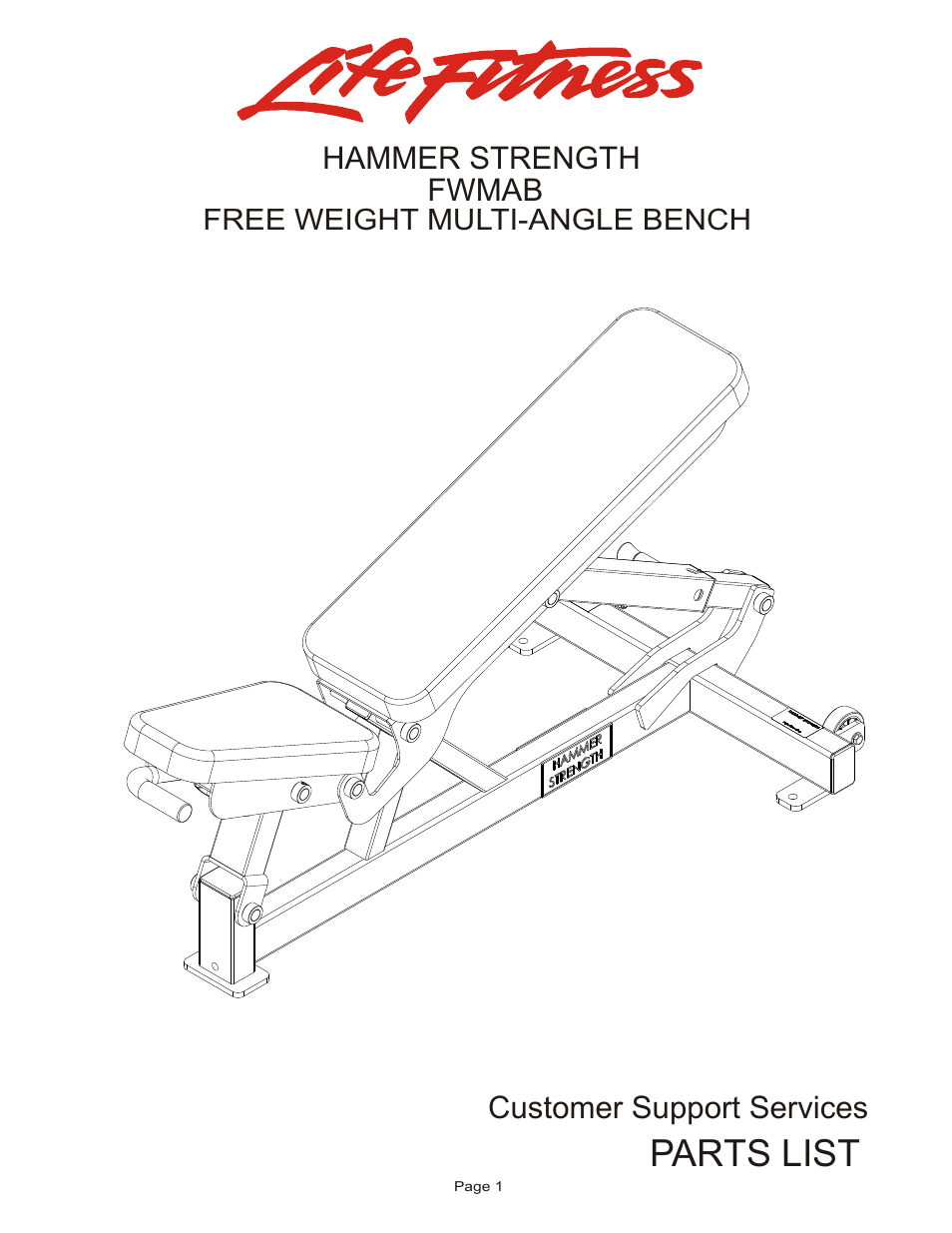 Life Fitness FWMAB User Manual | 9 pages