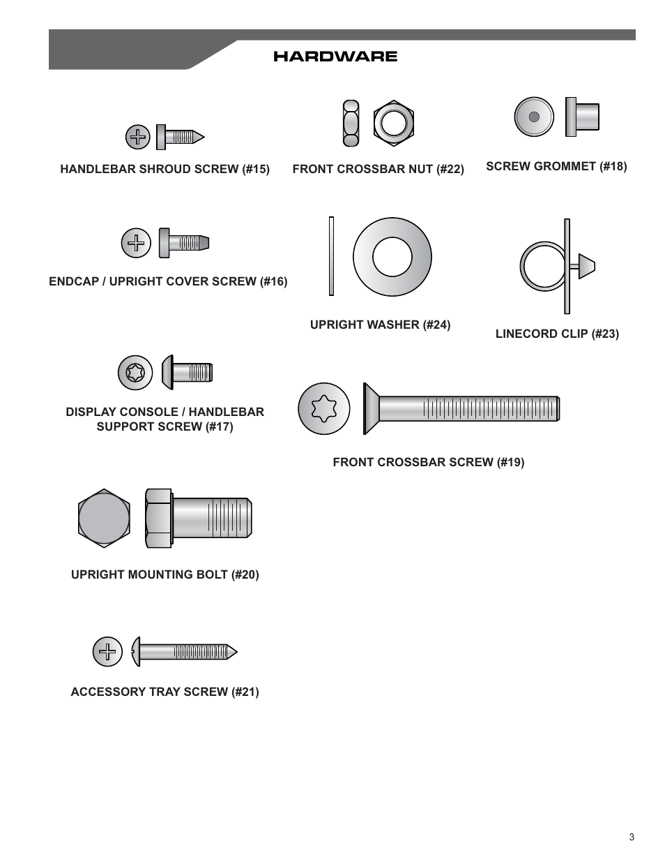 Hardware | Life Fitness CLST User Manual | Page 5 / 10