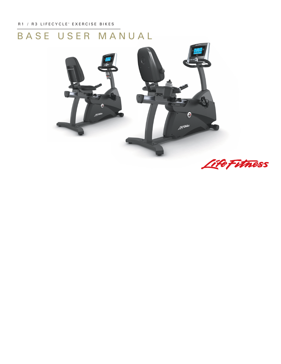 Life Fitness R3 User Manual | 22 pages