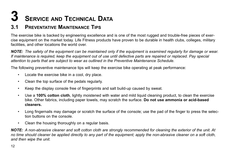 Life Fitness R3 User Manual | Page 13 / 22