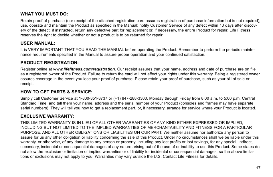 Life Fitness R3 User Manual | Page 18 / 22