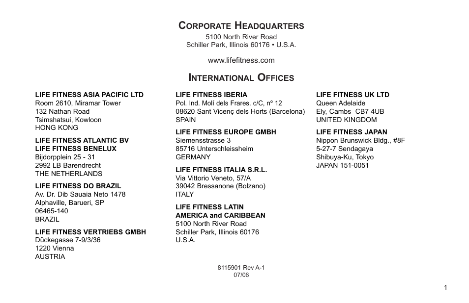 Life Fitness R3 User Manual | Page 2 / 22