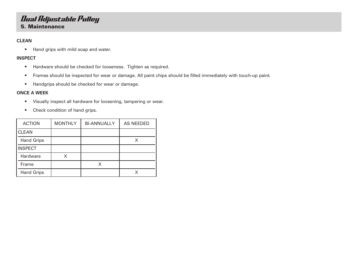 Dual adjustable pulley | Life Fitness Dual Adjustable Pulley User Manual | Page 12 / 13