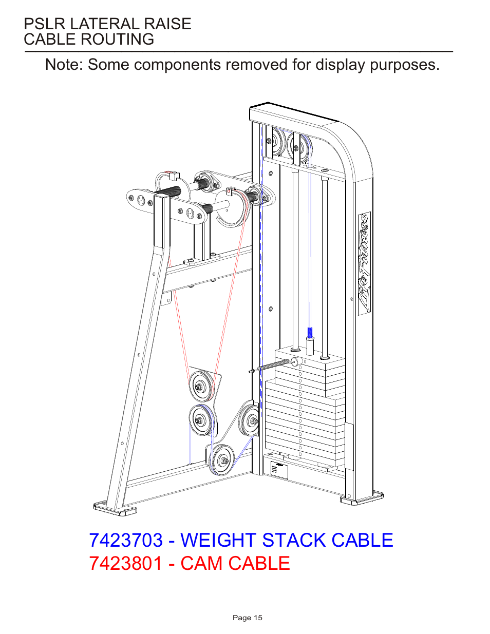 Life Fitness Pro 2 Series PSLR User Manual | Page 15 / 15