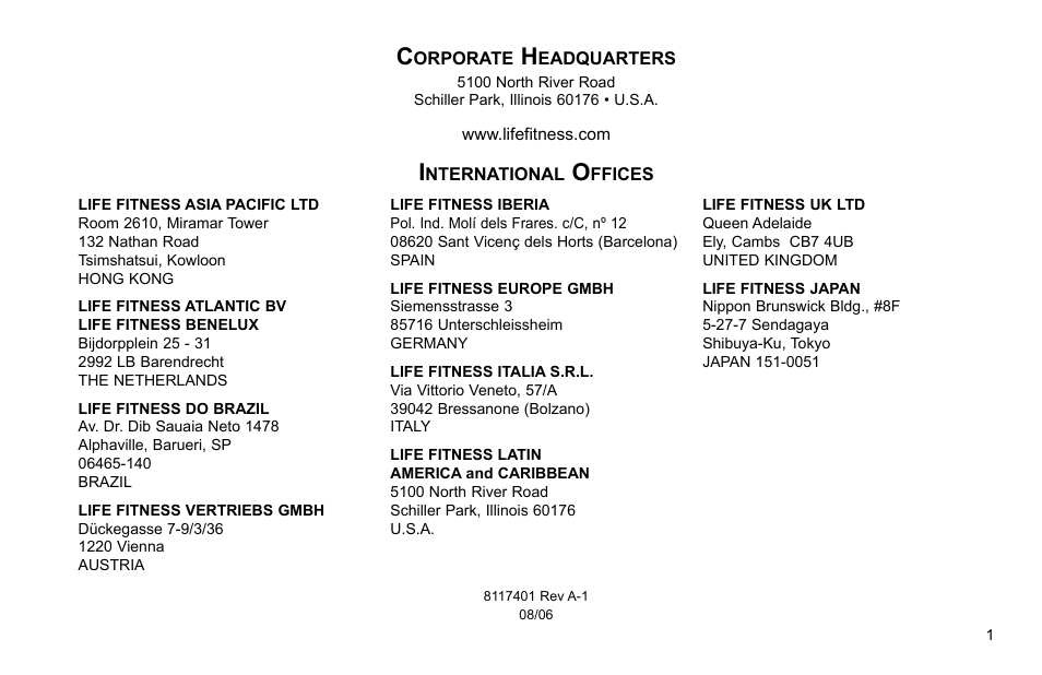 Life Fitness Elliptical Trainer User Manual | Page 2 / 20