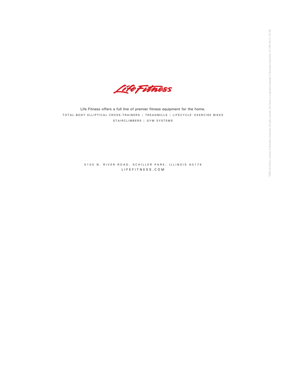 Life Fitness Elliptical Trainer User Manual | Page 20 / 20
