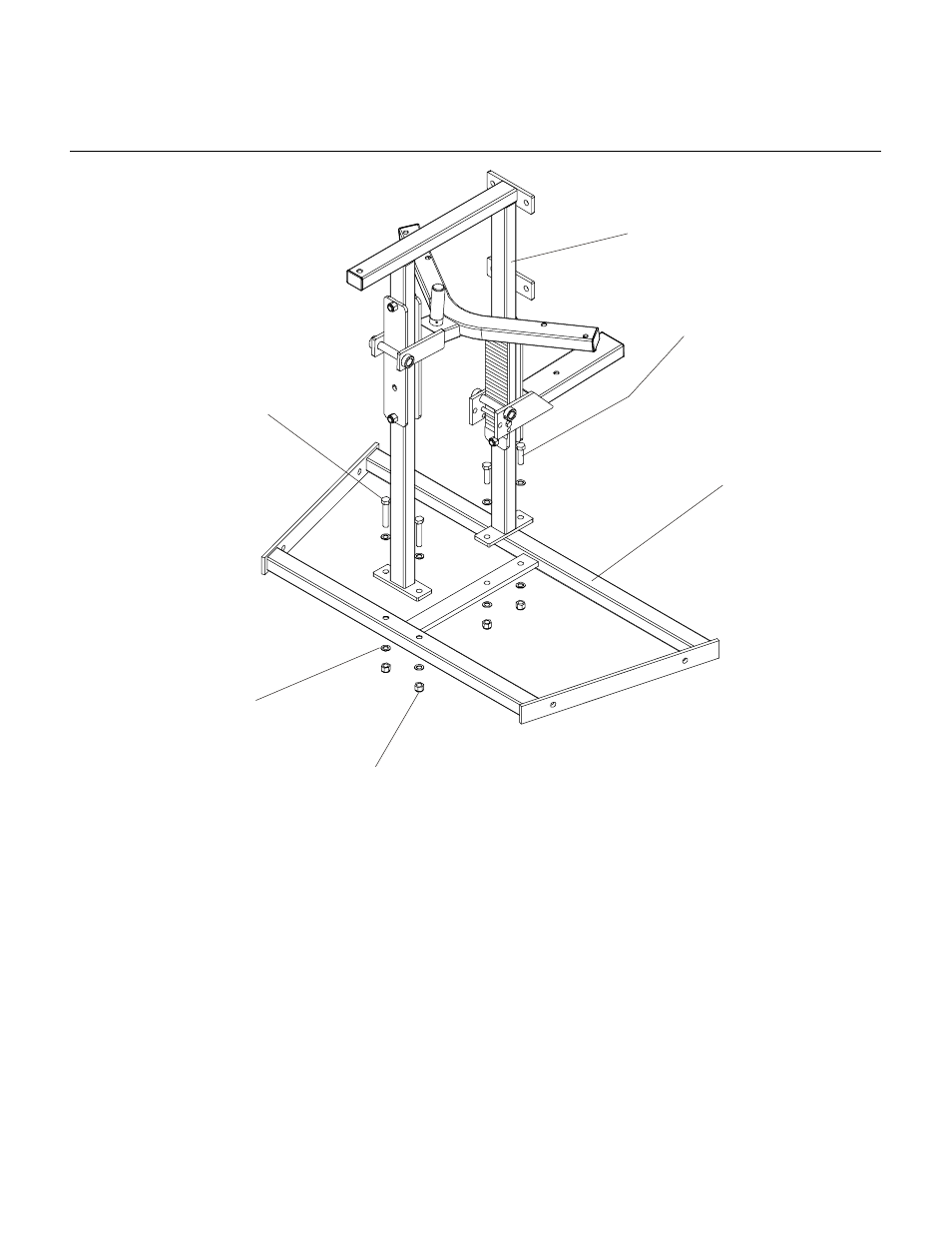 Mtfp front pulldown, Center frame assembly | Life Fitness MTFP User Manual | Page 8 / 19