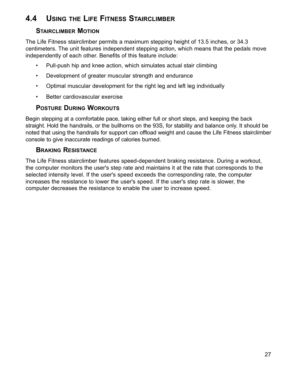 Life Fitness 90S  FR User Manual | Page 29 / 36