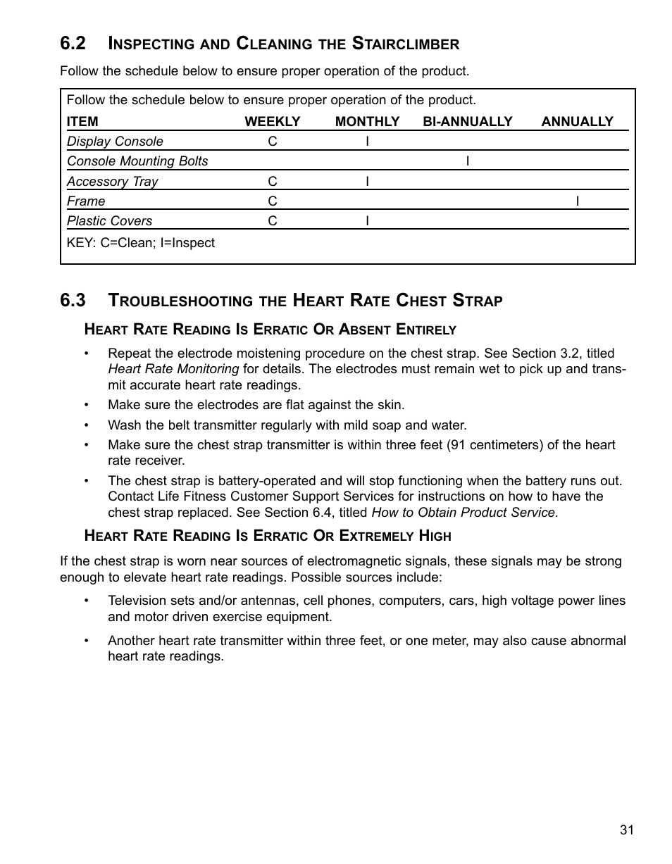 Life Fitness 90S  FR User Manual | Page 33 / 36