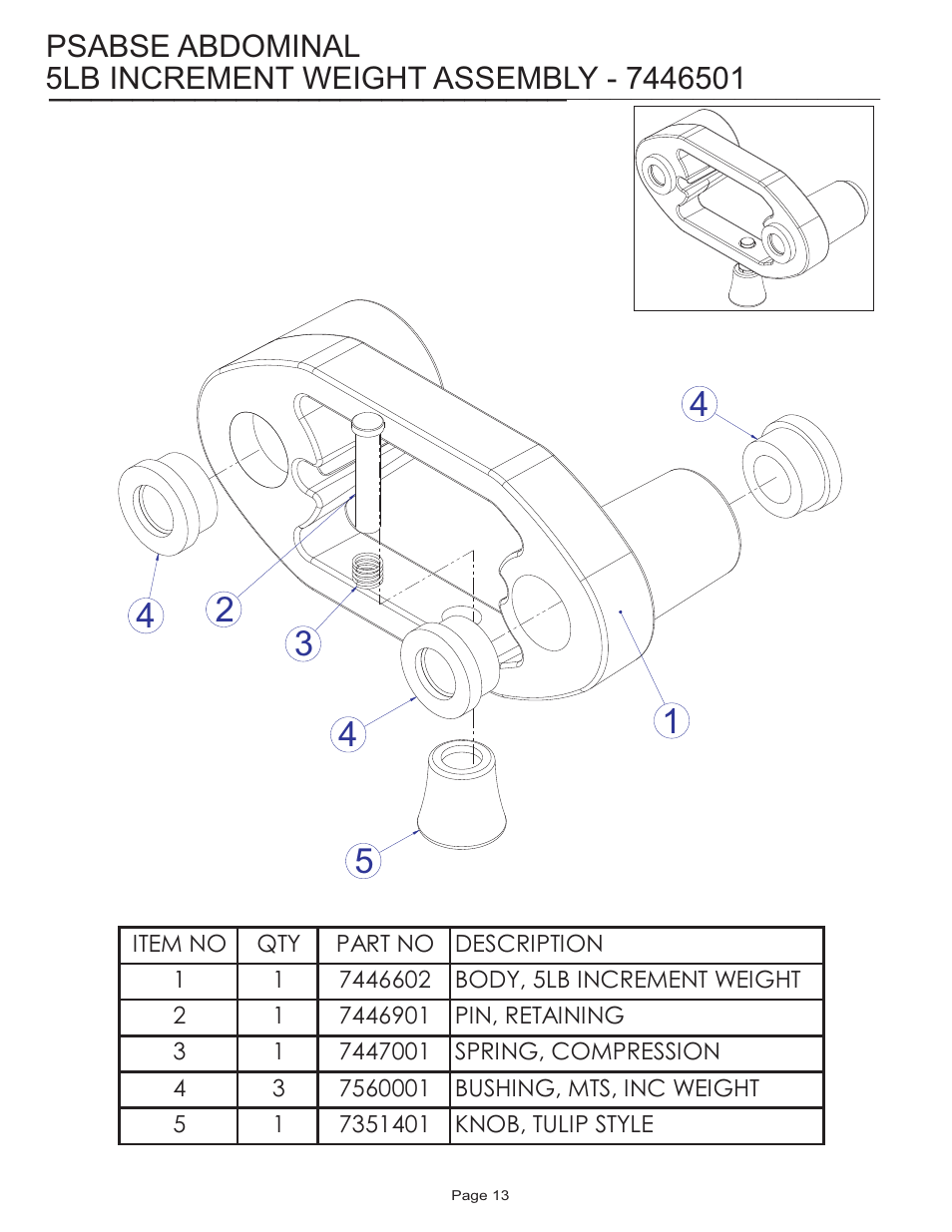 Psabse abdominal | Life Fitness PSABSE User Manual | Page 13 / 18