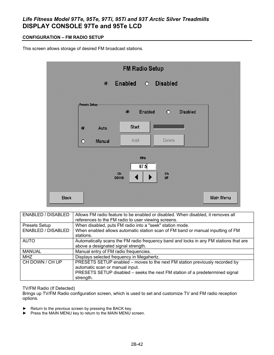 Display console 97te and 95te lcd | Life Fitness 93T User Manual | Page 109 / 190