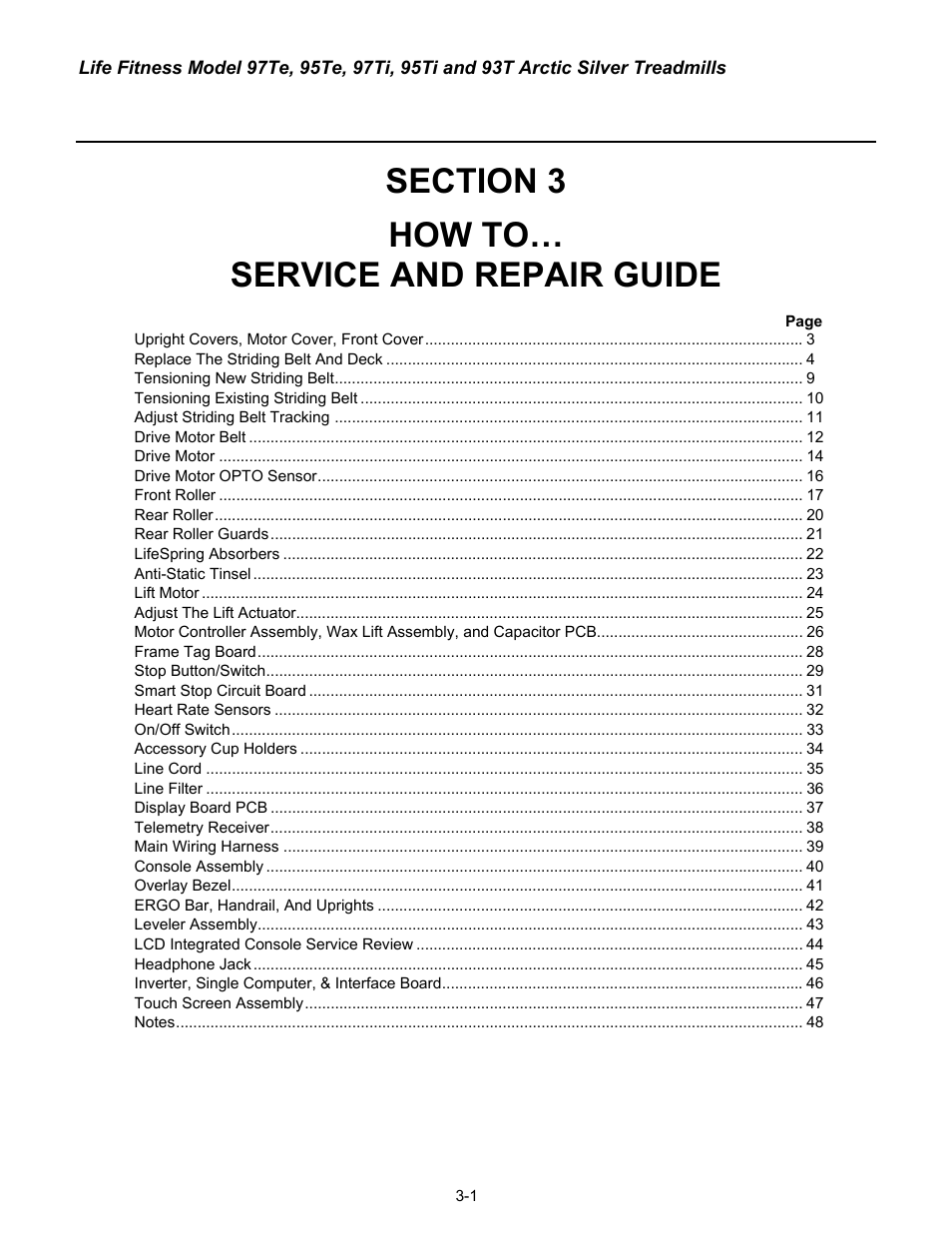 How to… service and repair guide | Life Fitness 93T User Manual | Page 116 / 190