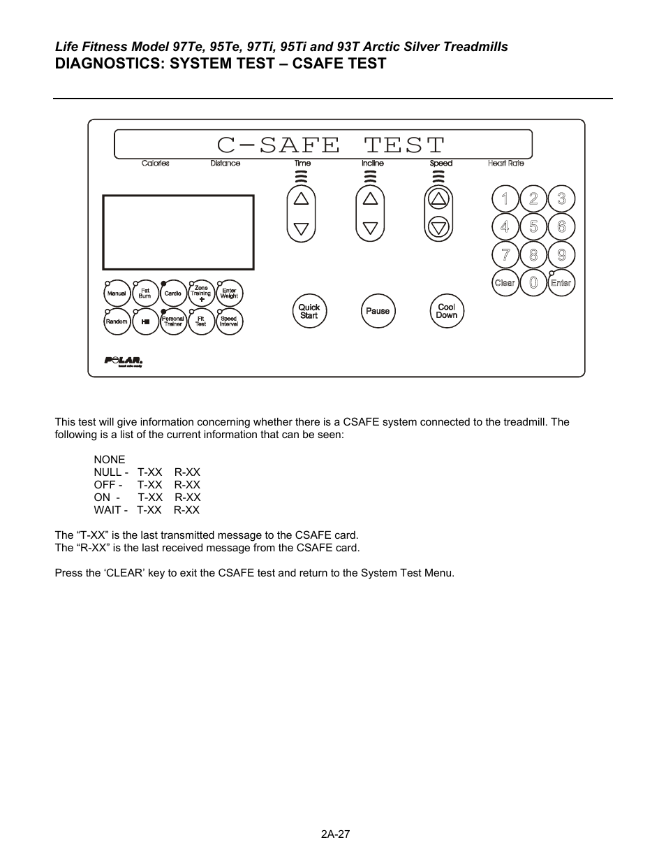 C-safe test | Life Fitness 93T User Manual | Page 52 / 190