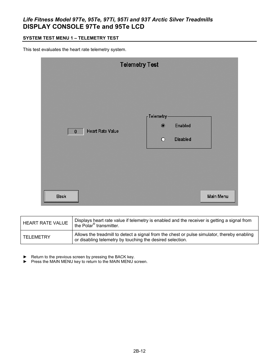 Display console 97te and 95te lcd | Life Fitness 93T User Manual | Page 79 / 190