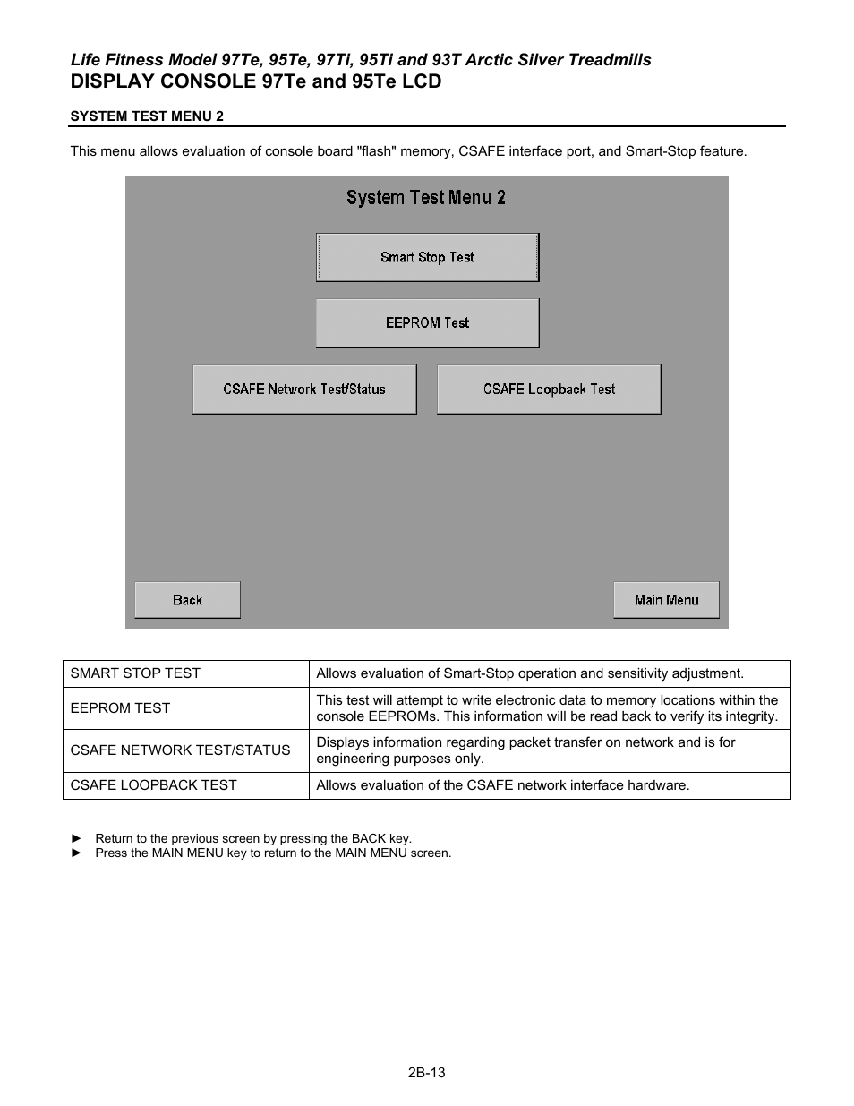 Display console 97te and 95te lcd | Life Fitness 93T User Manual | Page 80 / 190