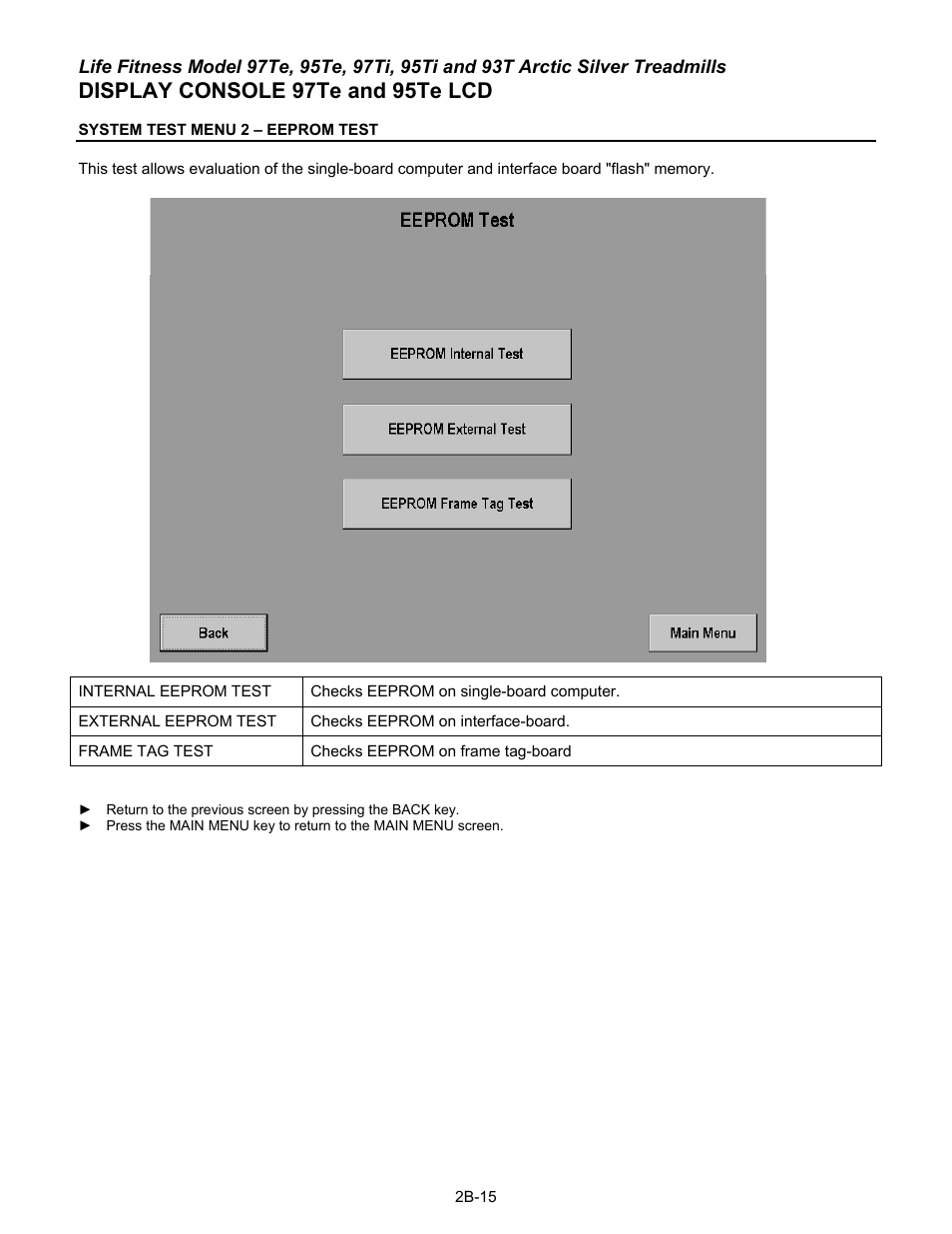 Display console 97te and 95te lcd | Life Fitness 93T User Manual | Page 82 / 190