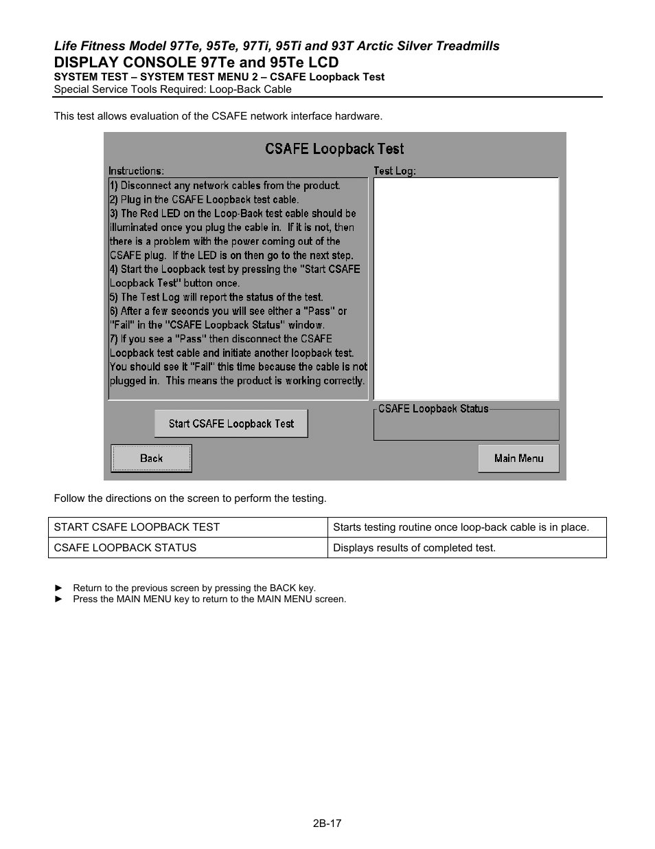 Display console 97te and 95te lcd | Life Fitness 93T User Manual | Page 84 / 190