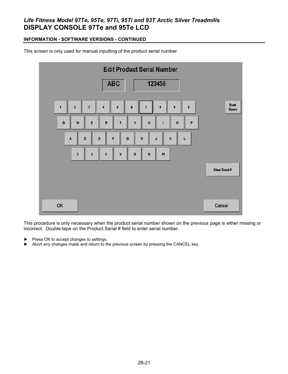 Display console 97te and 95te lcd | Life Fitness 93T User Manual | Page 88 / 190