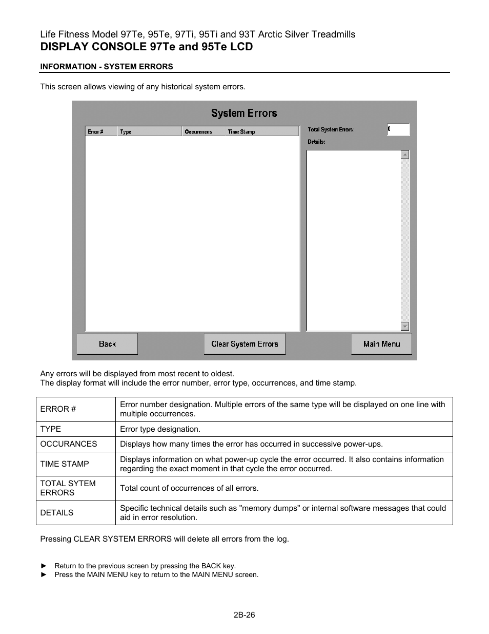 Display console 97te and 95te lcd | Life Fitness 93T User Manual | Page 93 / 190