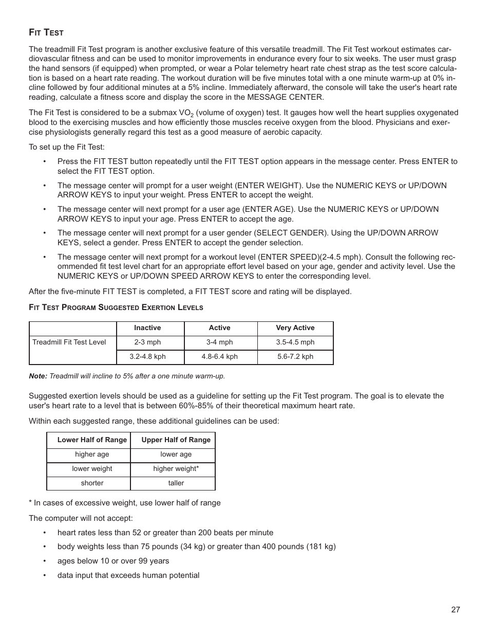 Life Fitness Club Series Treadmill User Manual | Page 28 / 50