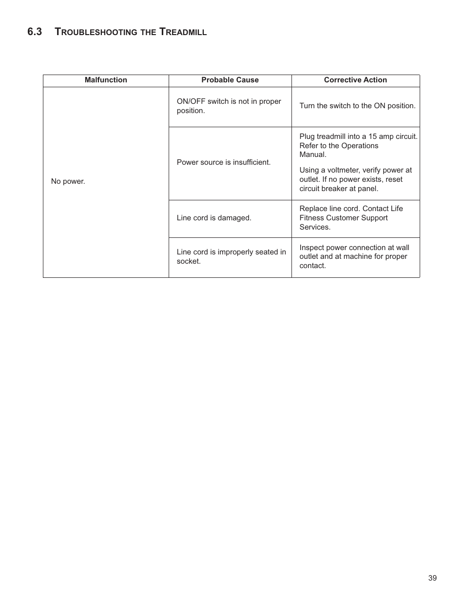 Life Fitness Club Series Treadmill User Manual | Page 40 / 50