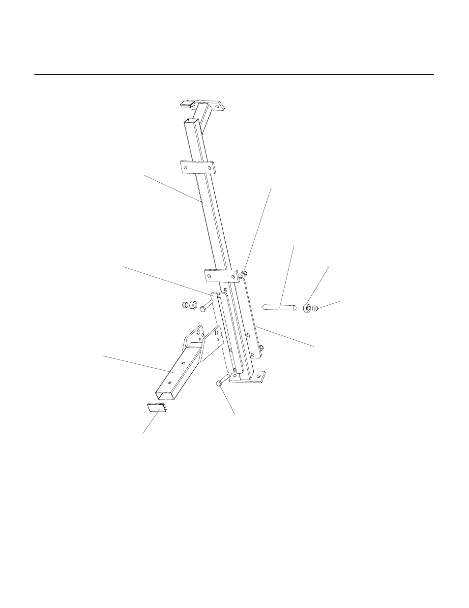 Mtdp decline press, Seat frame, Mtdp decline press seat frame | Life Fitness MTDP Decline Press User Manual | Page 4 / 14