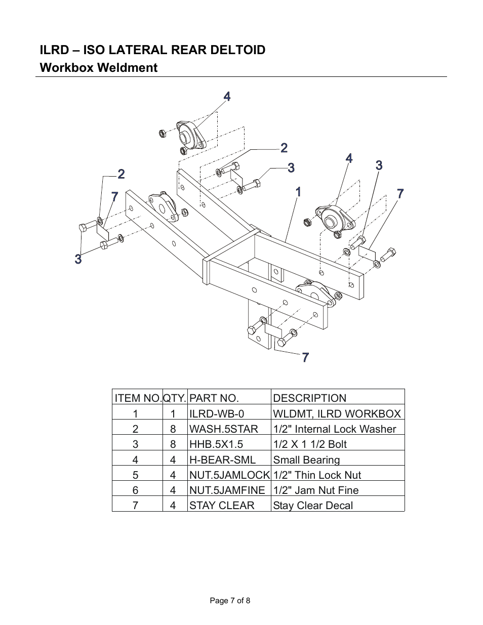 Life Fitness ILRD User Manual | Page 7 / 8