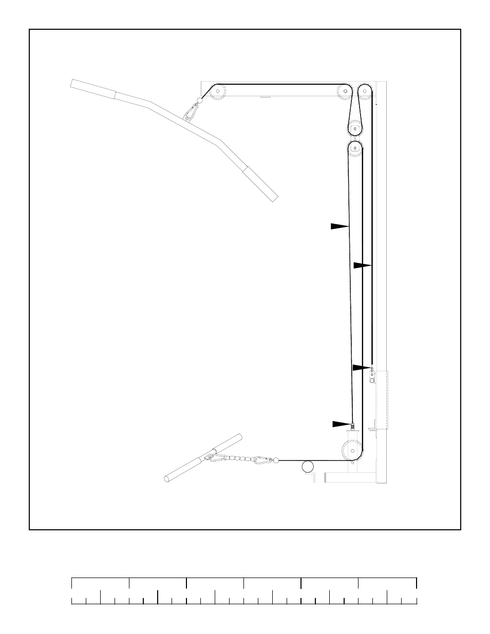 Cable diagram | Life Fitness Parabody 844 Lat Option User Manual | Page 7 / 17