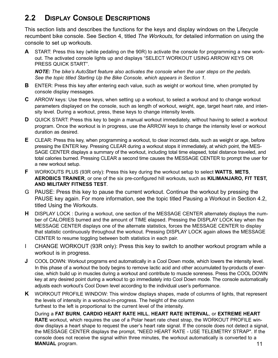 Life Fitness 90R User Manual | Page 12 / 37